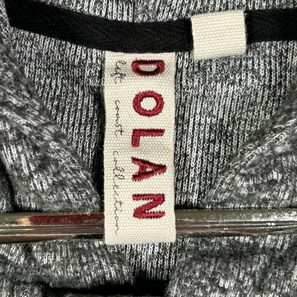 Dolan Anthropologie Hooded Soft Gray Full Zip Cardigan Women Medium Pockets Warm - Picture 8 of 15